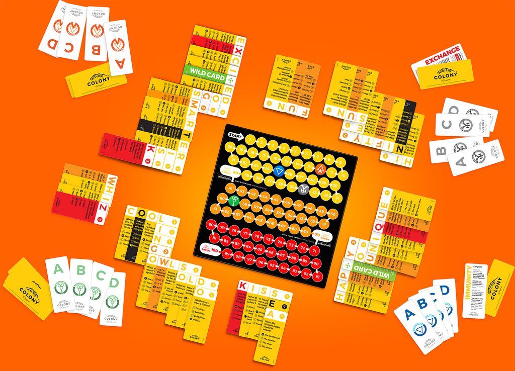 Word Colony, Pegasus Spiele, 2025 — 전시된 구성 요소