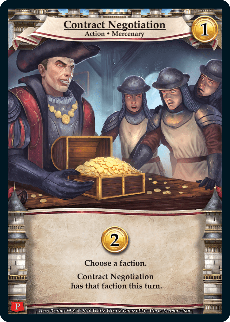 Hero Realms: Contract Negotiation Promo Card