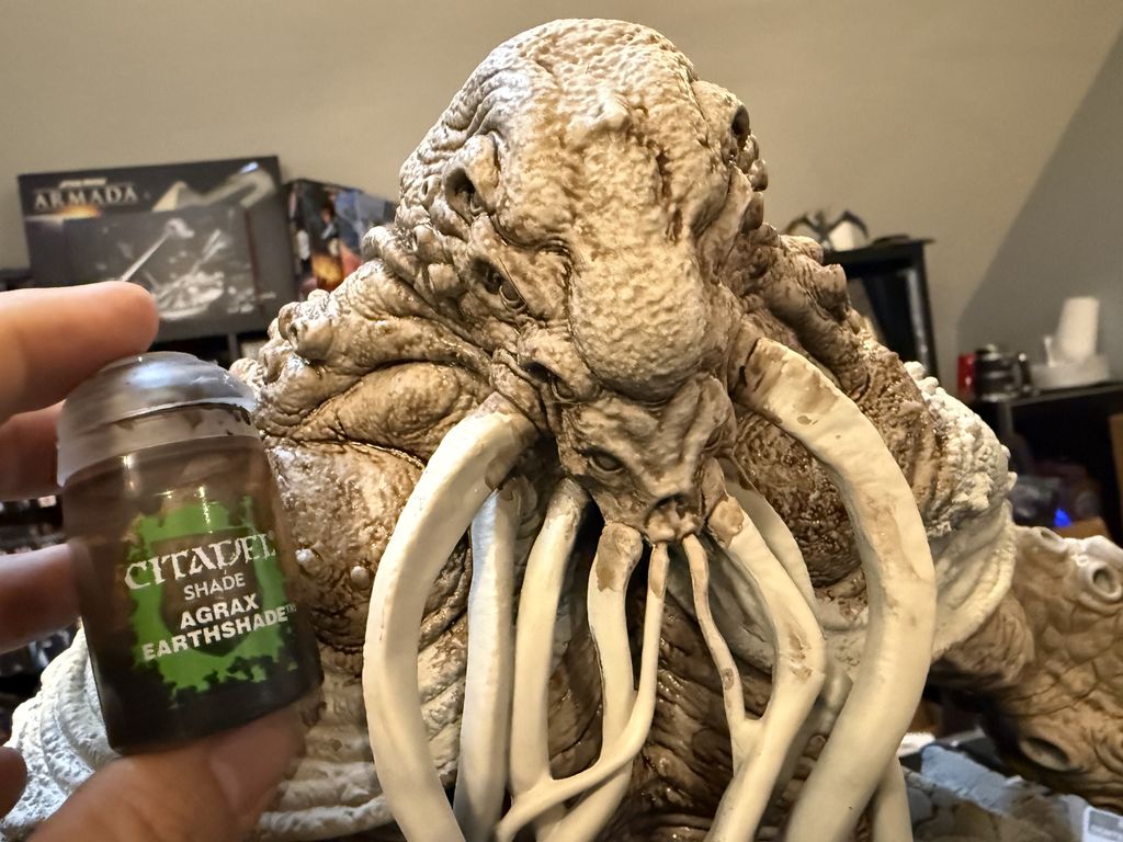 Painting the Elder Xeno - Turning the Giant Cthulhu Bigature into