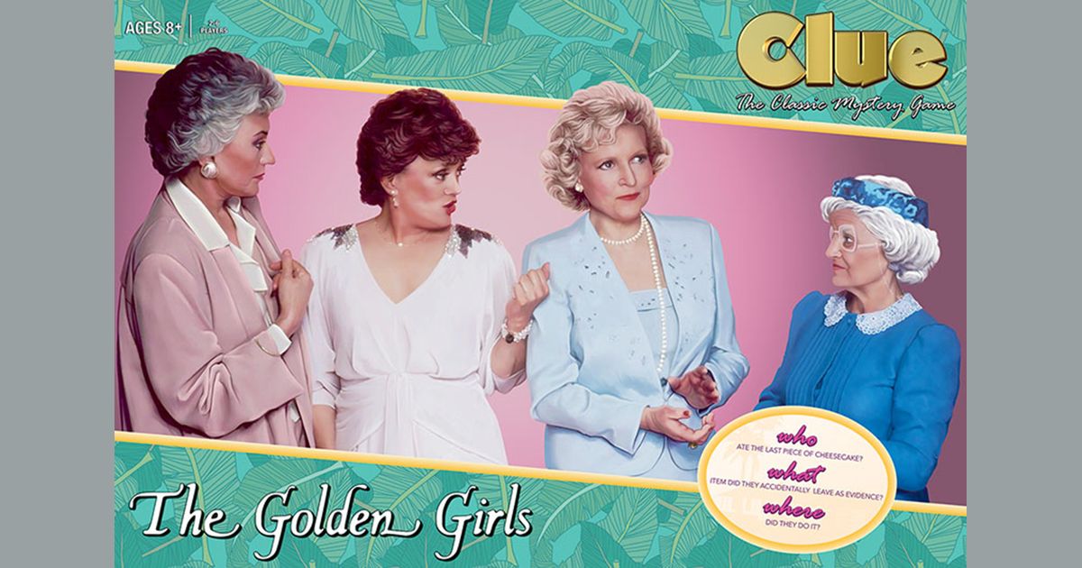 minutes The Golden Girls CLUE®  AGE 8 2-6 players 60 