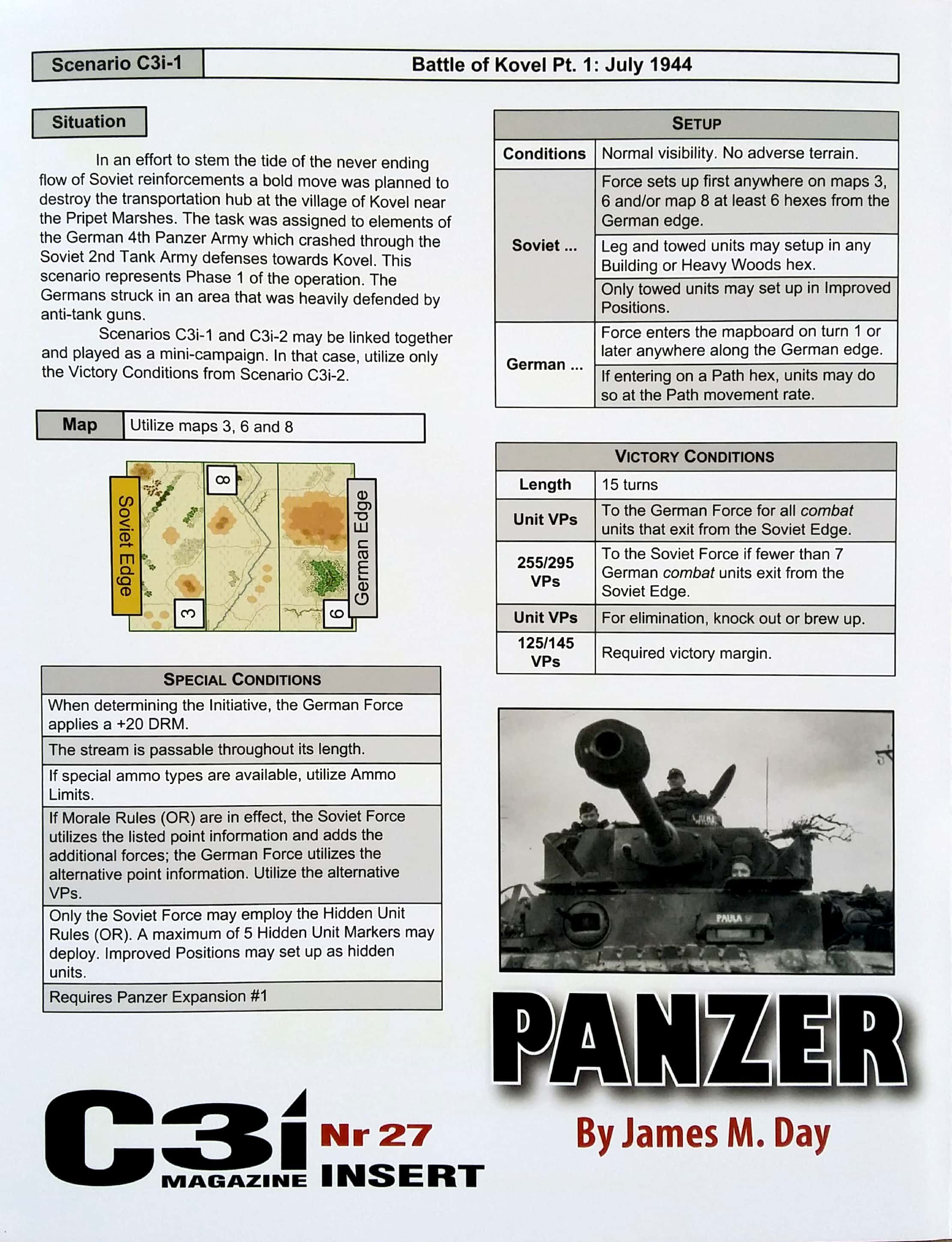 Panzer (Second Edition): C3i #27 Scenarios