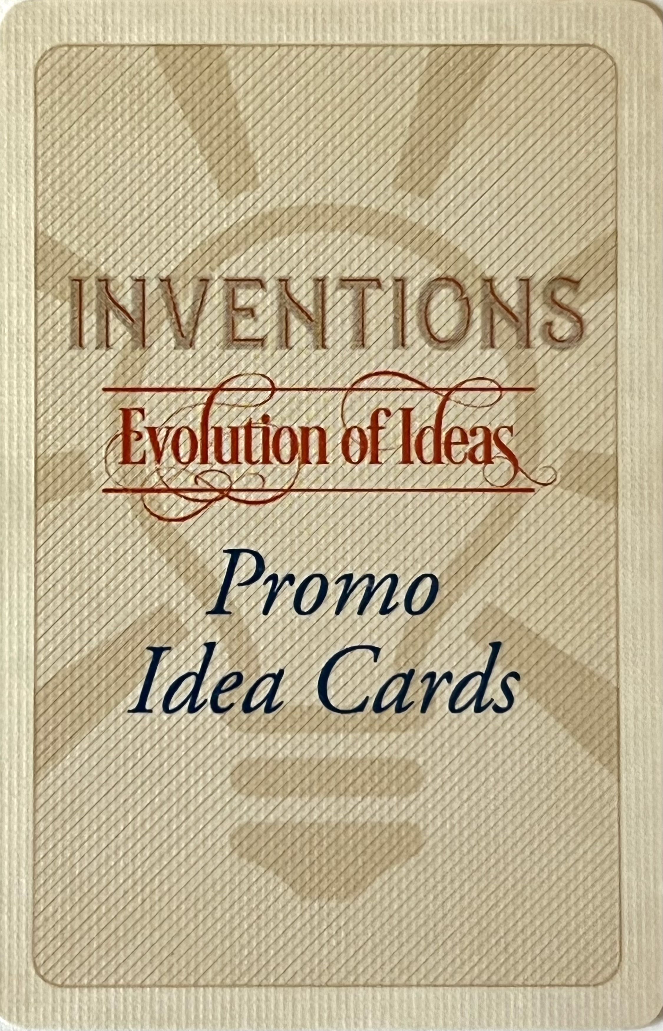 Inventions: Evolution of Ideas – Promo Cards