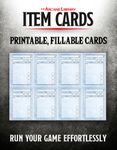 RPG Item: Item Cards