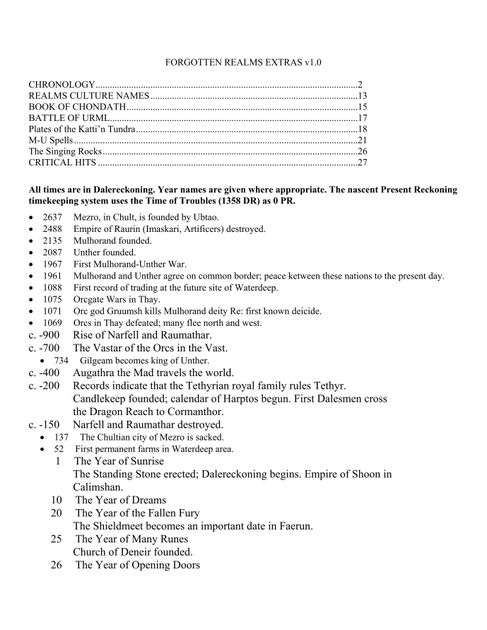 Forgotten Realms Notebook Volume 1 | RPG Item | RPGGeek