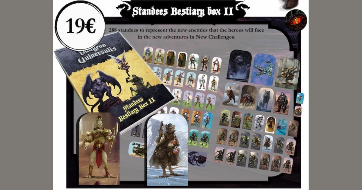 Dungeon Universalis Standees Bestiary Box II Board Game Accessory