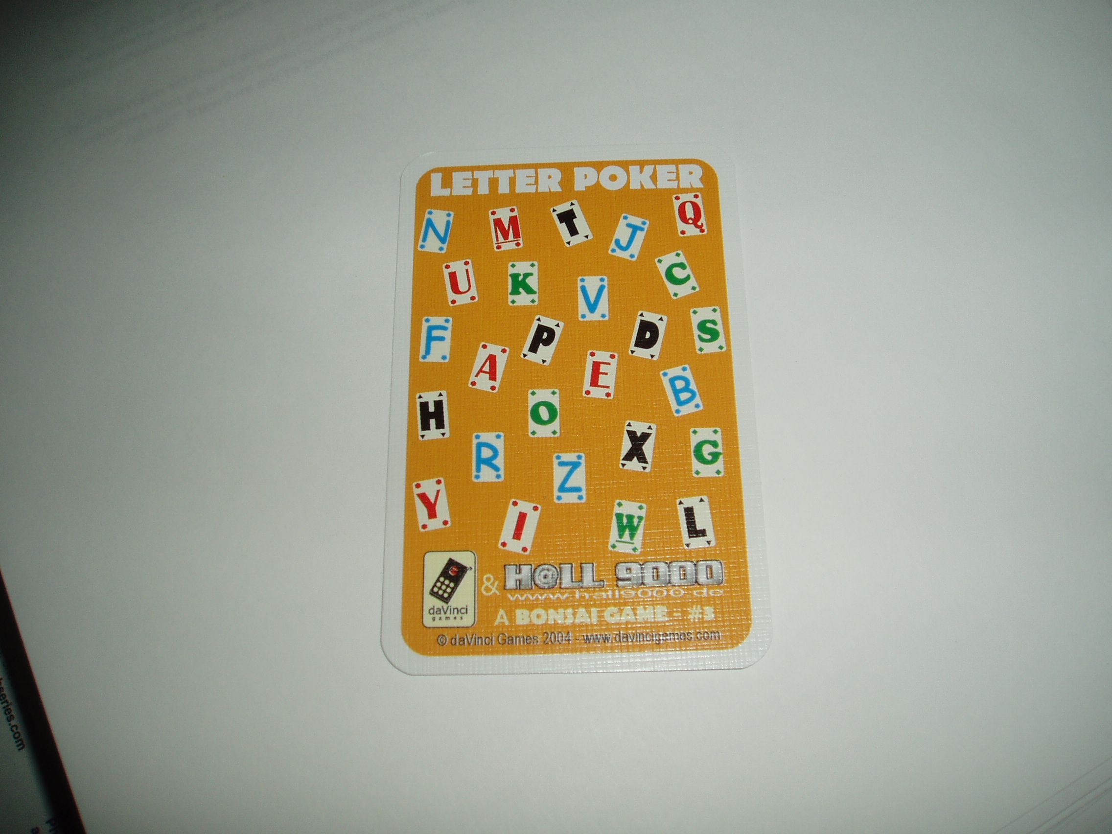 Letter Poker