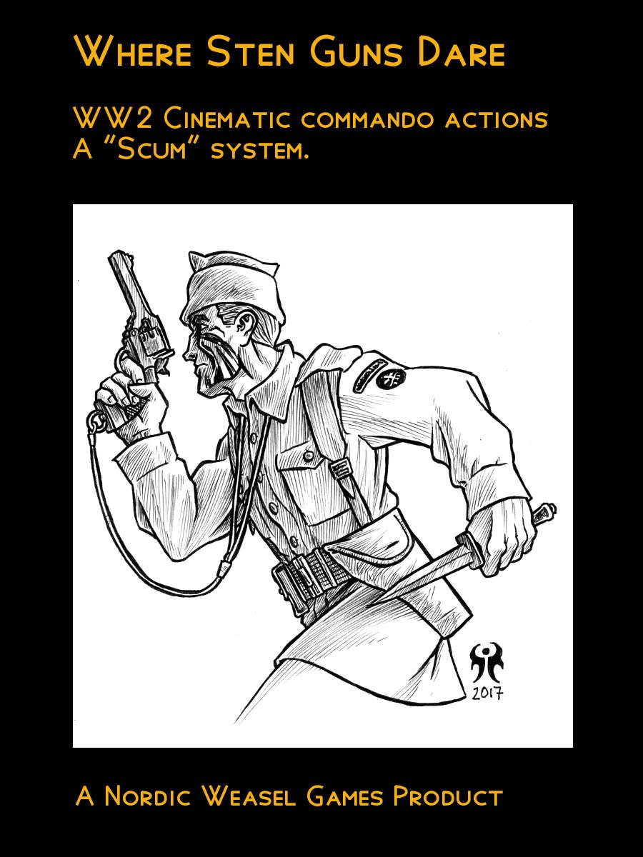 Where Sten Guns Dare: WW2 Cinematic Commando Actions doboz