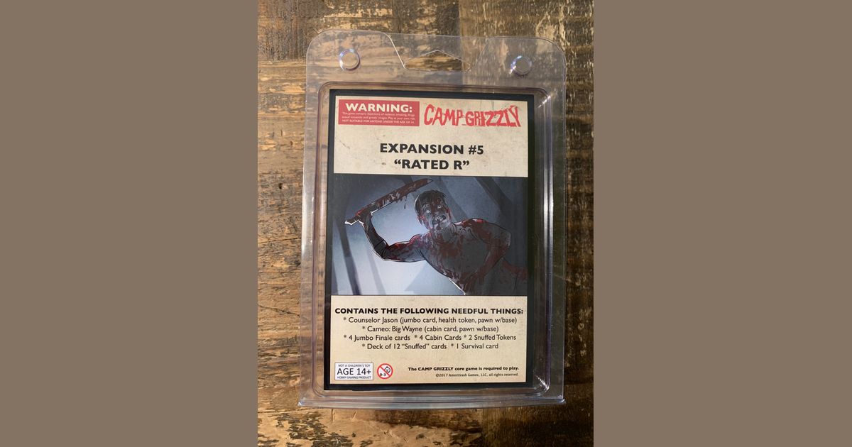 Camp Grizzly Expansion 5 Rated R Board Game BoardGameGeek