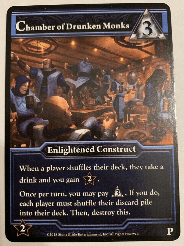 Ascension: Chamber of Drunken Monks Promo Card
