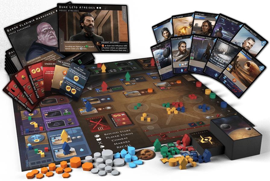 Dune: Imperium, Dire Wolf — components (image provided by the publisher)