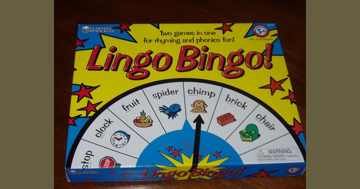 Lingo Bingo Board Game BoardGameGeek