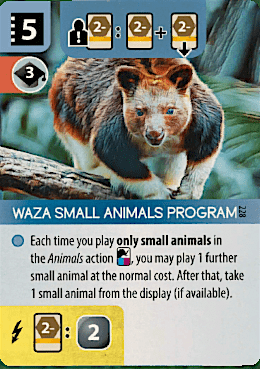 Sponsor Card 228 - WAZA Small Animals Program | BoardGameGeek