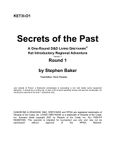 RPG Item: KETI3-01: Secrets of the Past