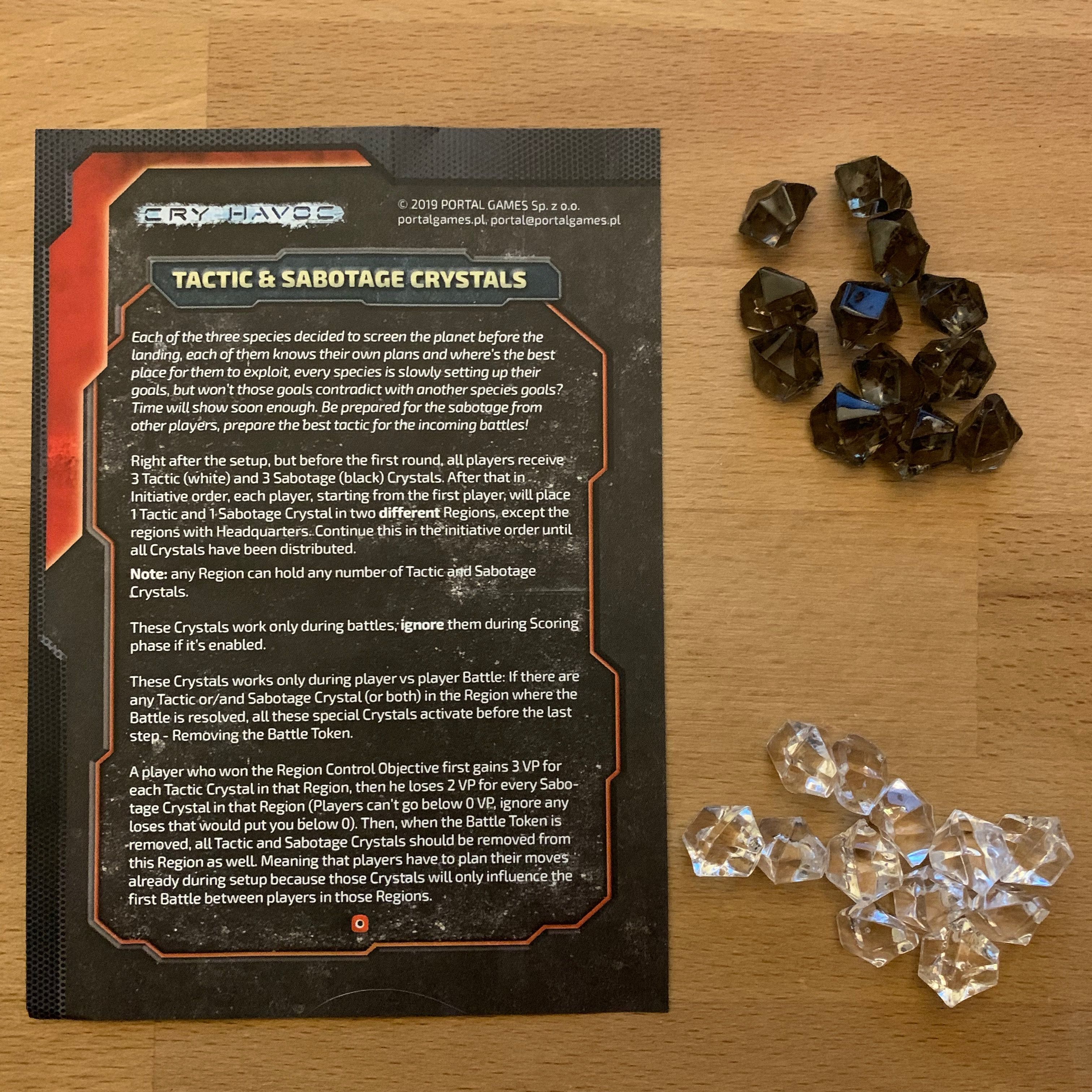 Cry Havoc: Tactic & Sabotage Crystals