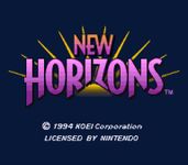 Video Game: Uncharted Waters: New Horizons