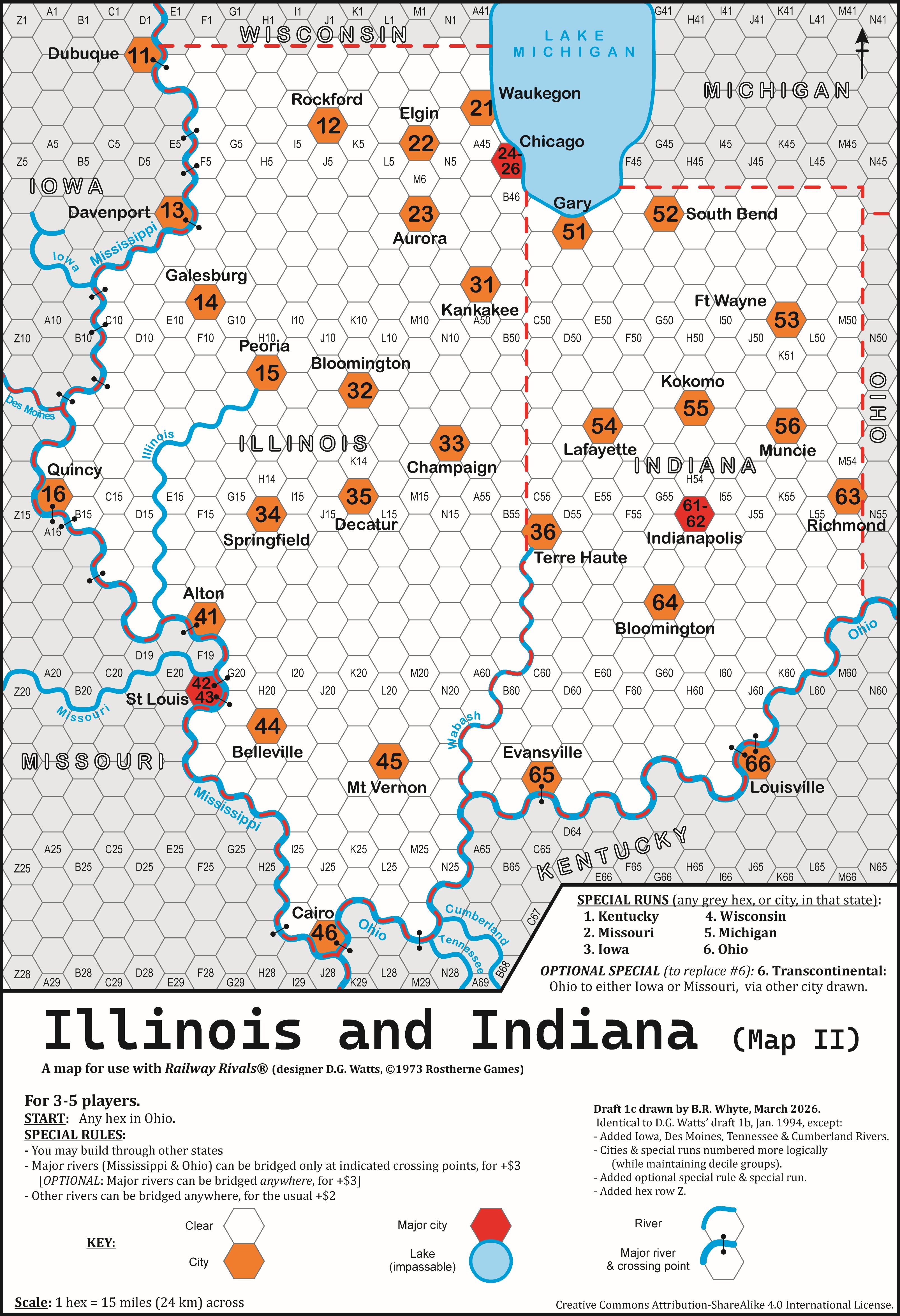 Railway Rivals Map II: Illinois and Indiana