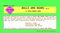 Video Game: Bulls & Bears