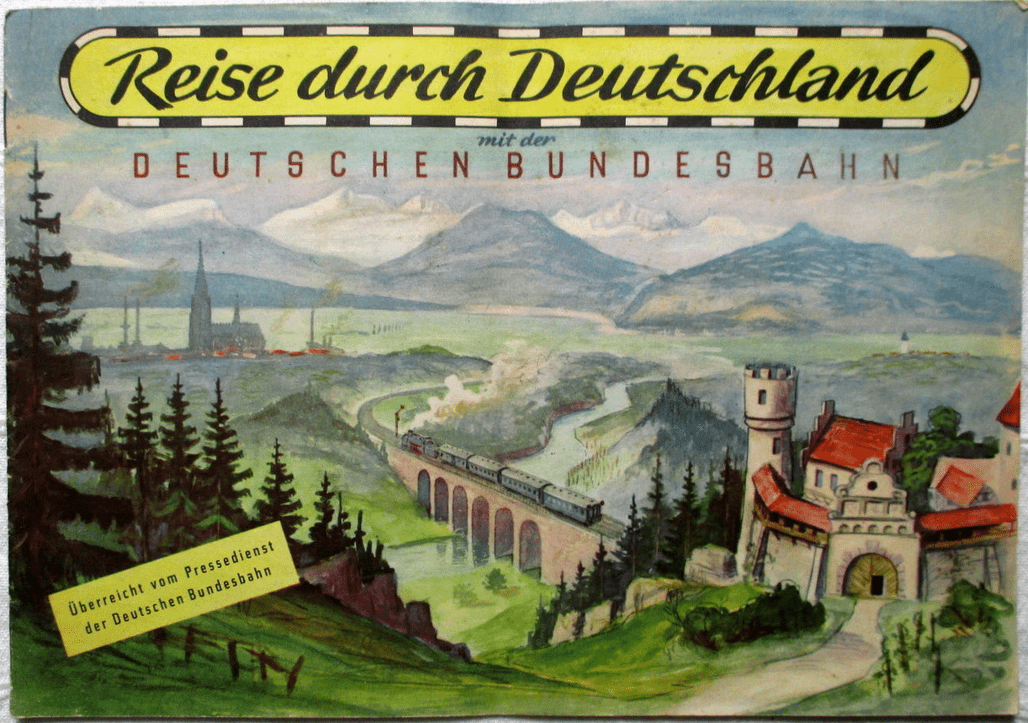 Reise durch Deutschland mit der Deutschen Bundesbahn
