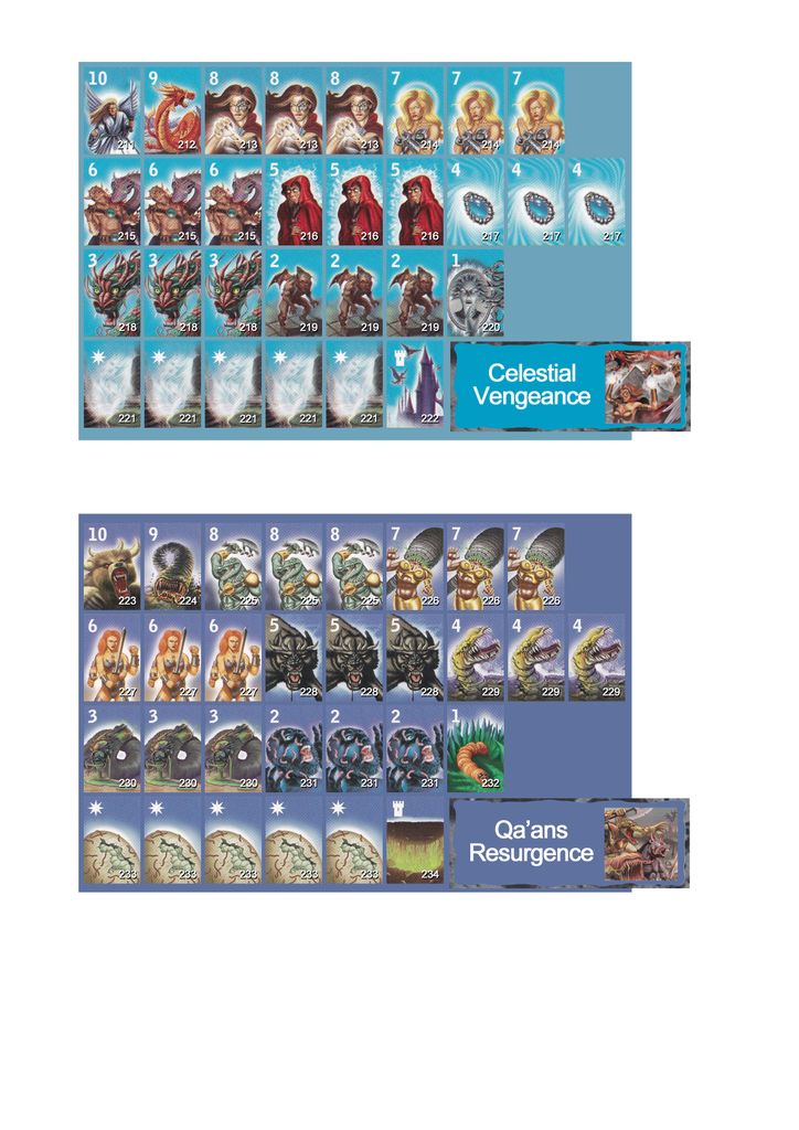 Sticker sheet project Stratego Legends