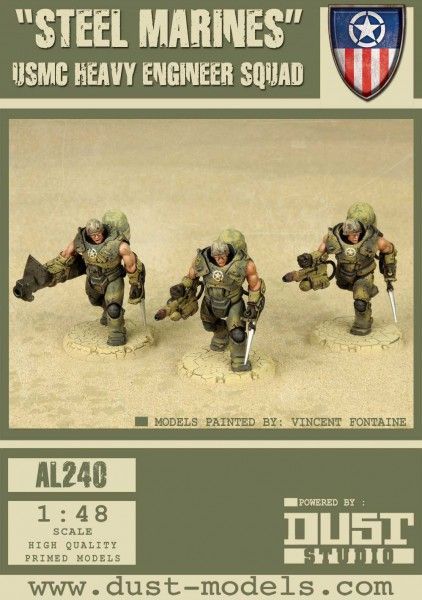 Dust Tactics: USMC Heavy Engineer Squad – "Steel Marines"