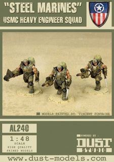 Dust Tactics: USMC Heavy Engineer Squad – "Steel Marines"