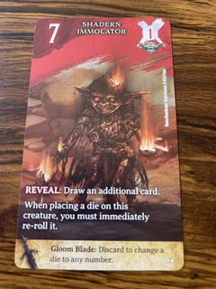 Pathfinder Dice Conquest: Shadern Immolator Promo Card