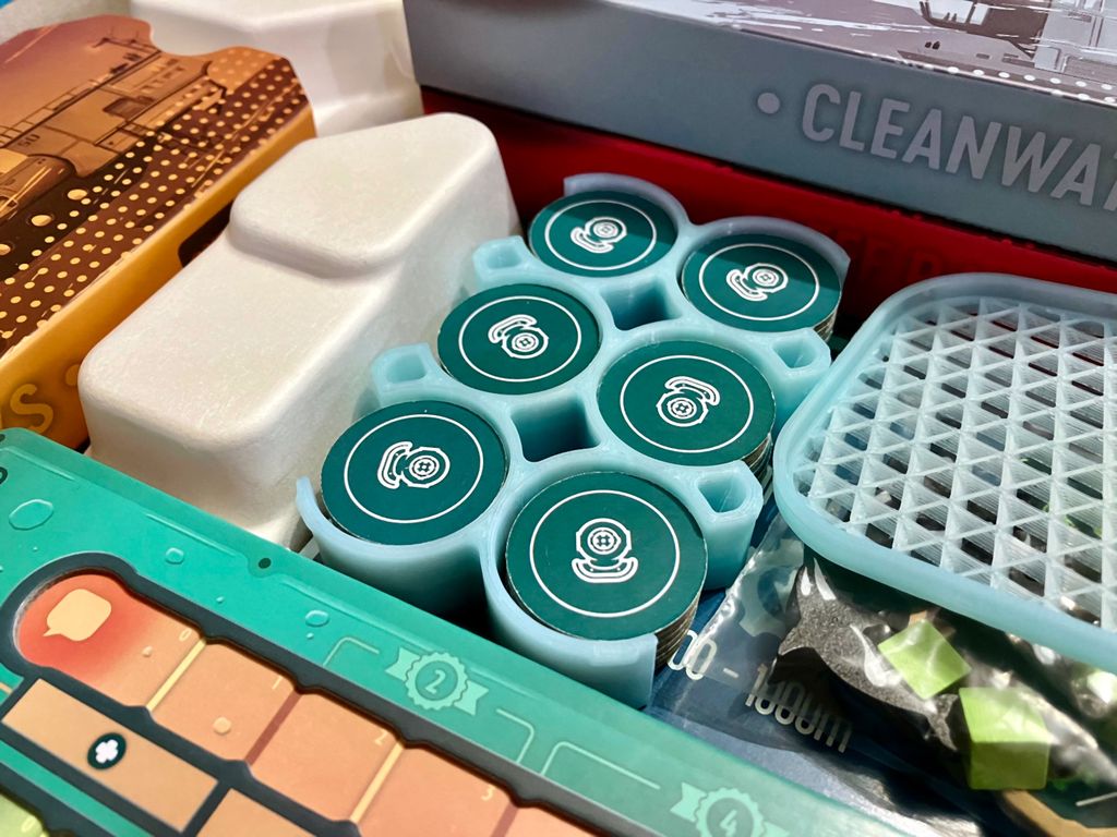 Dive Token Holder with Lid — Photo by JuiceNeutron on BoardGameGeek