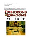 RPG Item: Dungeons & Dragons Solitaire