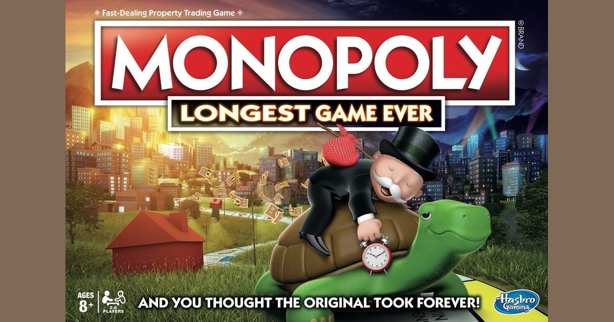 Monopoly Longest Game Ever Version França... Jeu de Societe Jeu de Plateau