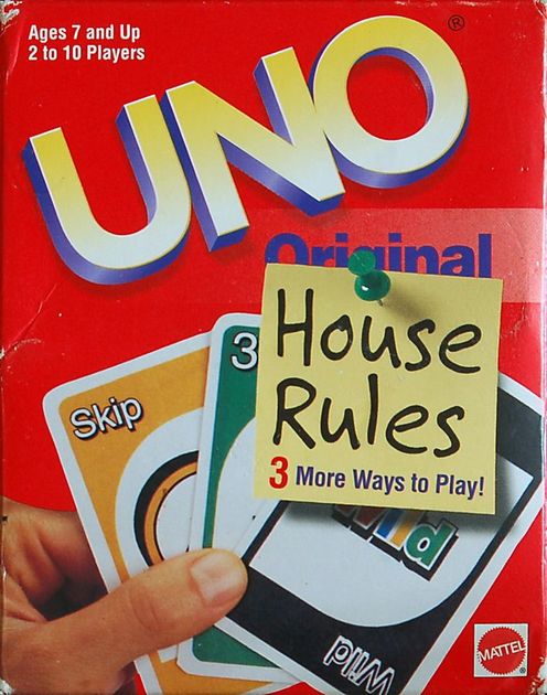 UNO House Rules Board Game BoardGameGeek