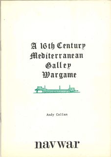 A 16th Century Mediterranean Galley Wargame