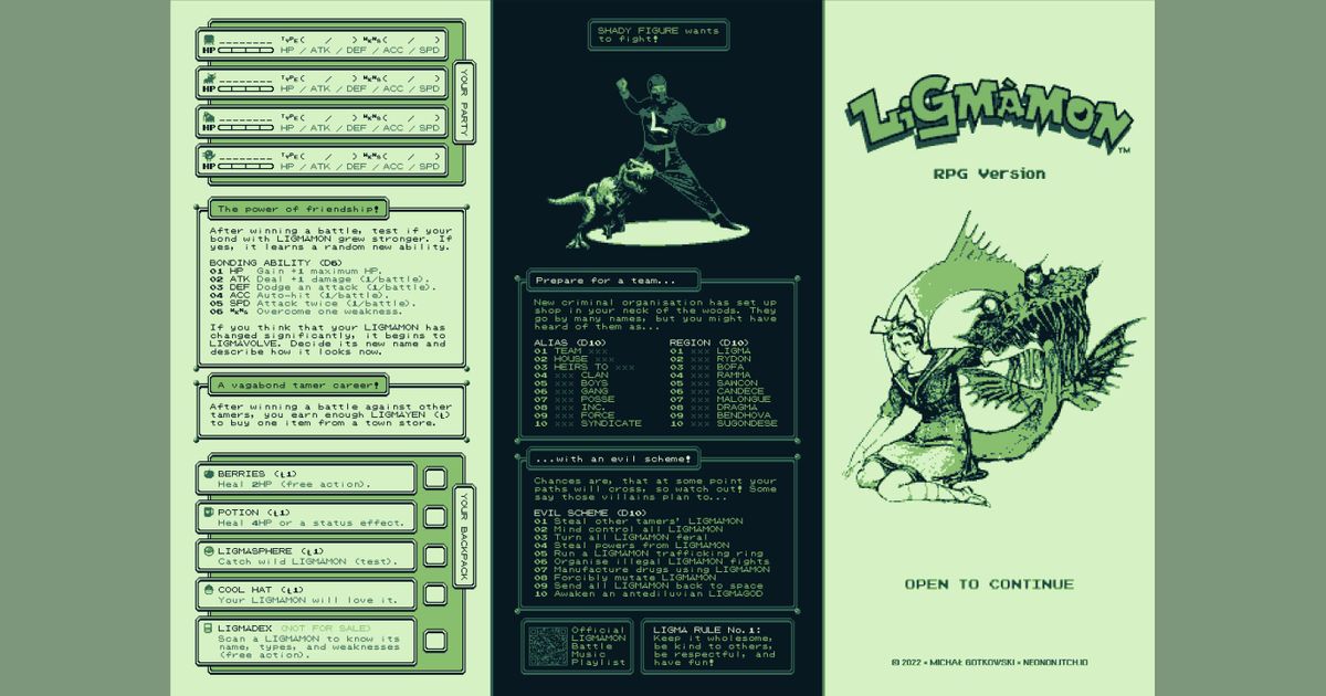Ligmàmon | RPG Item | BoardGameGeek