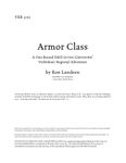 RPG Item: VER3-01: Armor Class