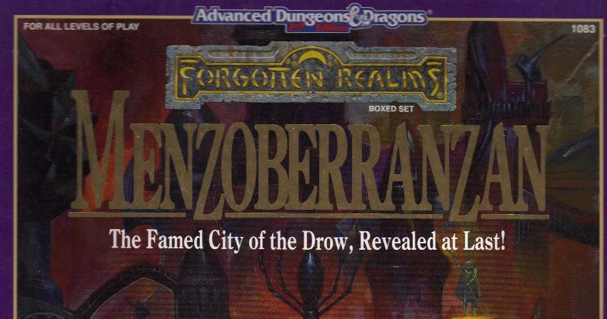 AD&D Donjons Et Dragons - Menzoberranzan - Royaumes Oubliés - Livret Jeu 1083 - Très Bon état