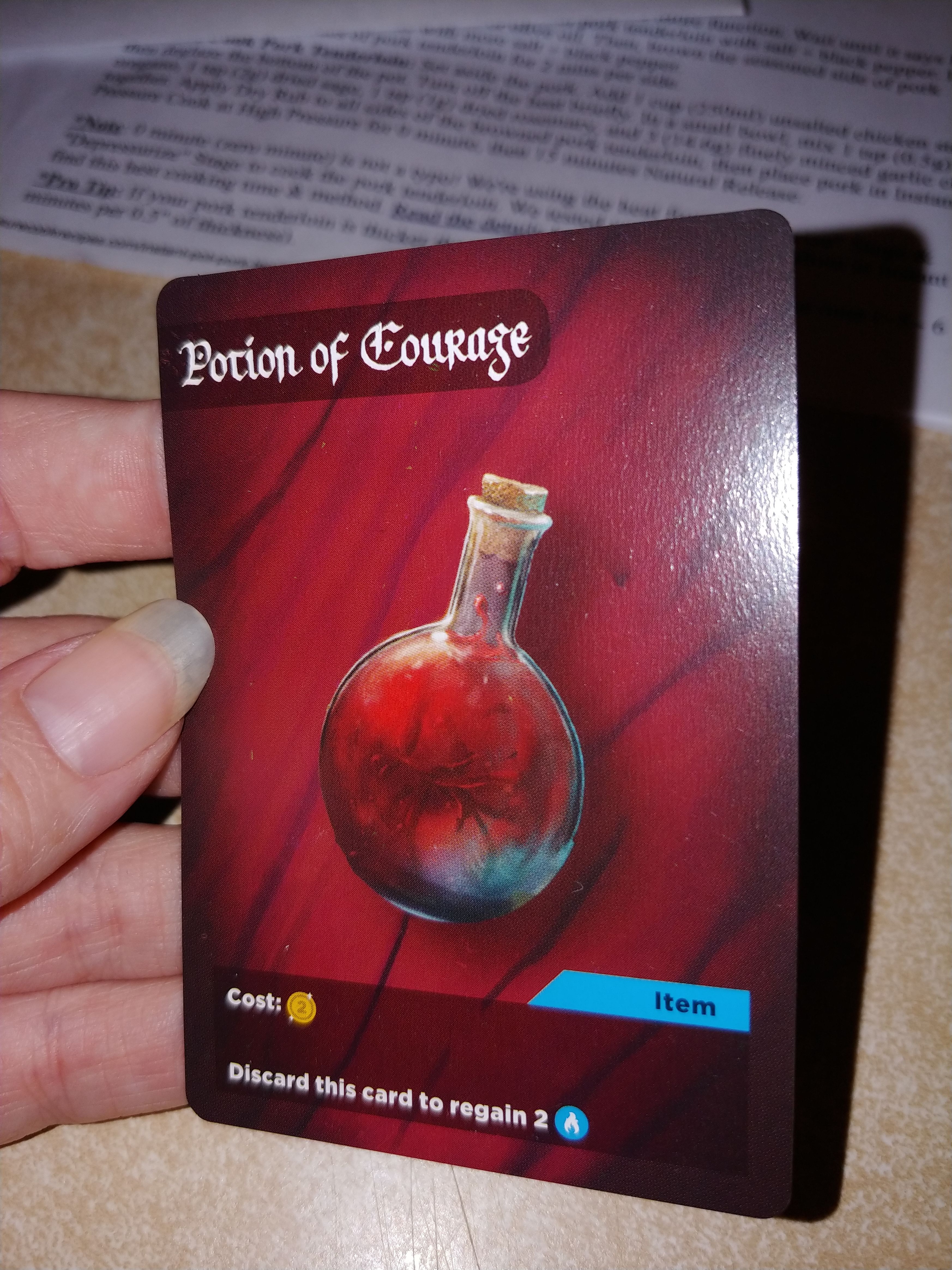 Of Dreams & Shadows: Potion of Courage Promo Card cover