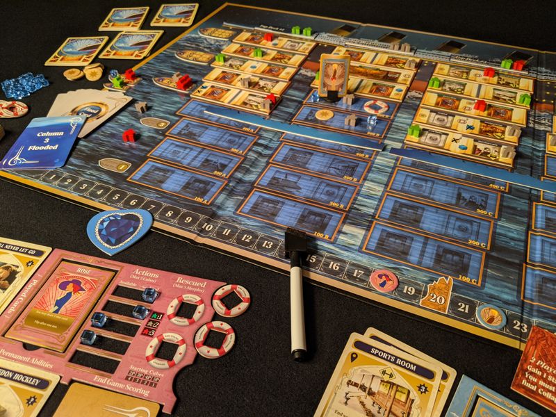Mid-game shot. All tiles are dry erase (dry erase marker included)