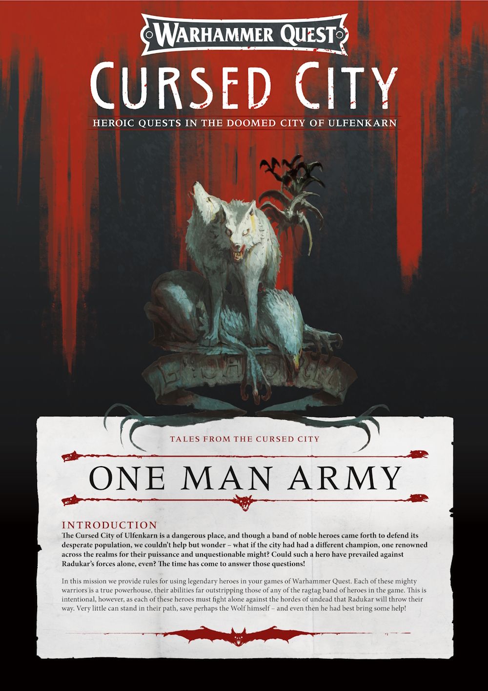 Warhammer Quest: Cursed City – One Man Army box art