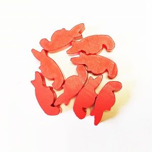 Robinson Crusoe: Adventures on the Cursed Island – Wooden Parrot Tokens