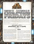 RPG Item: Full Metal Fridays Installment 4, Week 2: Anatomy of a Gang