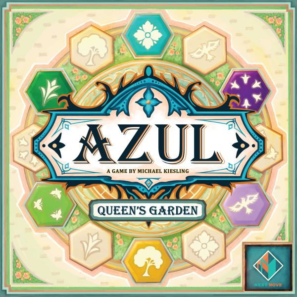 Azul: Queen's Garden, Next Move Games, 2021 — front cover (image provided by the publisher)