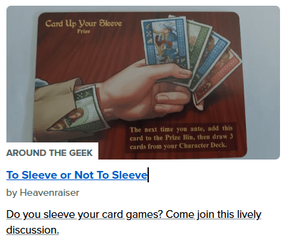 Card games: sleeves or no sleeves? | BoardGameGeek