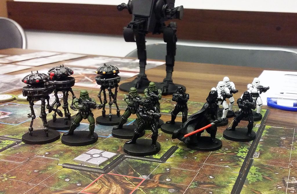 Started painting the minis. I will post better quality photo once I finish all of them. — Photo by GeniusLoci on BoardGameGeek
