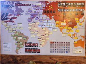 Twilight Struggle: Deluxe Mounted Mapboard
