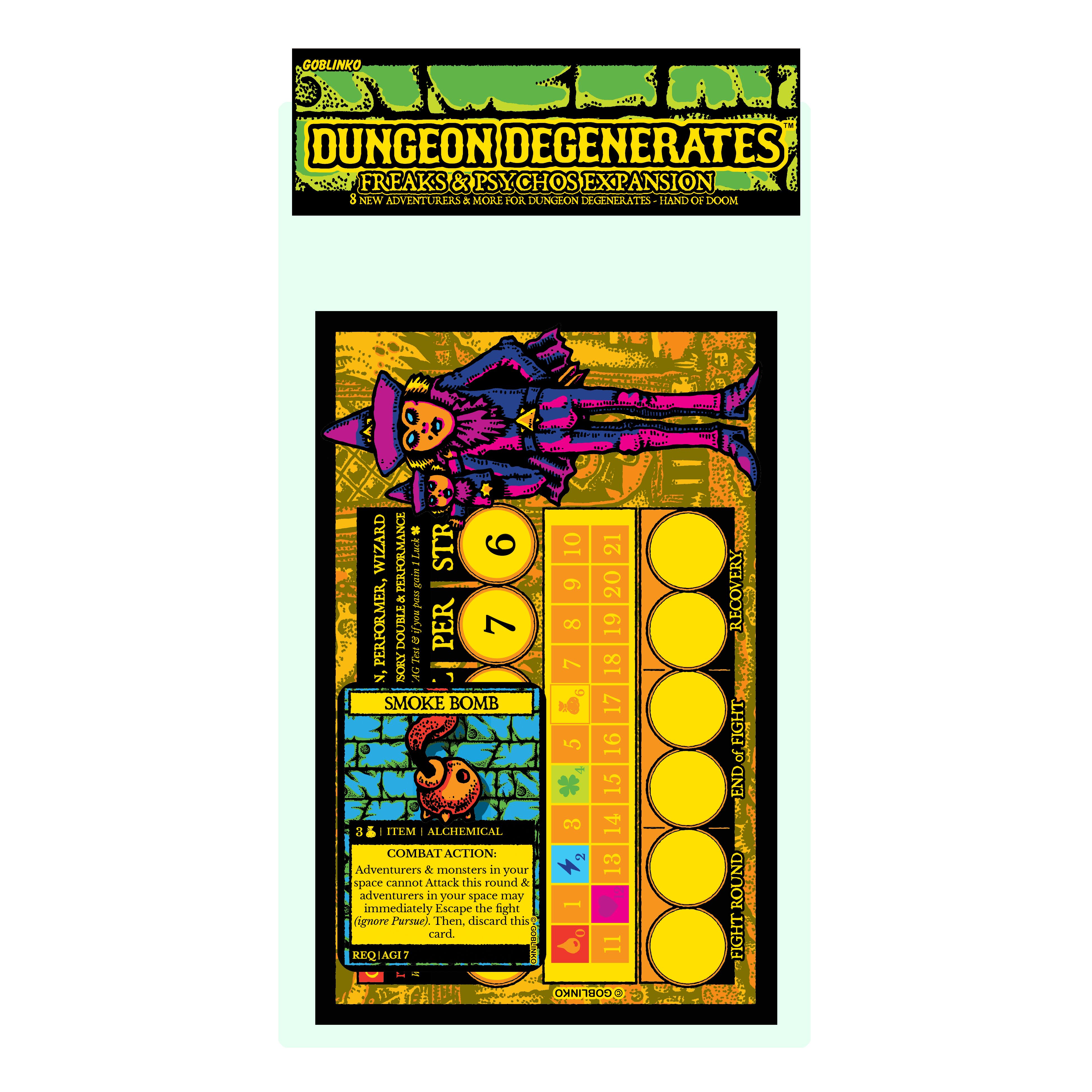 Dungeon Degenerates: Freaks & Psychos Expansion cover