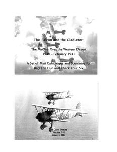 The Falcon and the Gladiator: The Air War Over the Western Desert 1940 - February 1941 – A Set of Mini Campaigns and Scenarios for Bag the Hun and Check Your Six