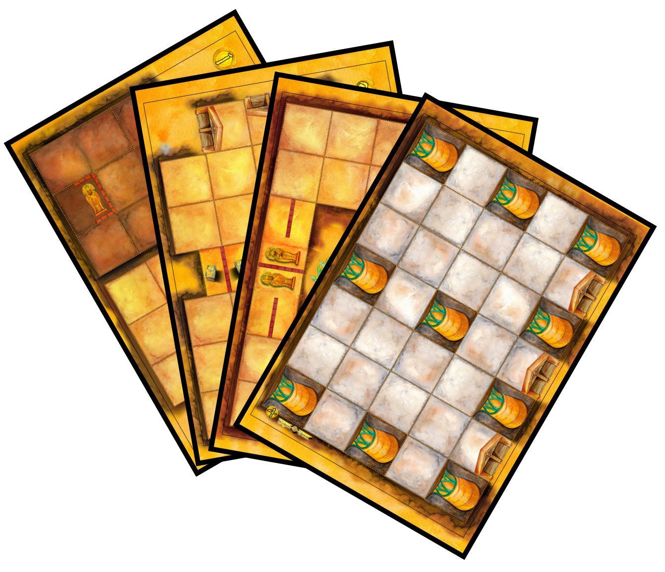Das Labyrinth des Pharao: Pharaos Gruft – Four Game Boards box art