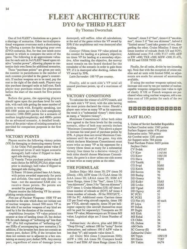 3rd Fleet: Fleet Architecture