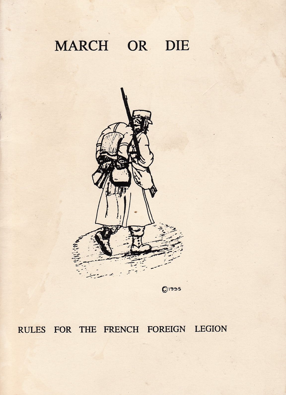 March or Die: Rules for the French Foreign Legion cover art