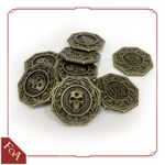 Board Game Accessory: Tainted Grail: Metal Dials/Coins