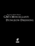 RPG Item: GM's Miscellany: Dungeon Dressing